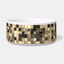 Tigela Pequenos quadrados ou azulejos, beges ou caquis