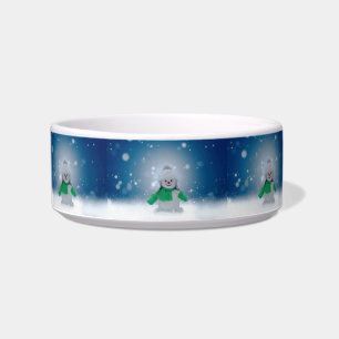 Tigela Personagem de boneco de neve de Natal adorável do
