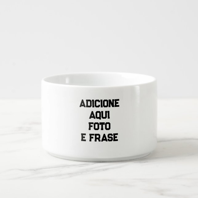 Tigela Personalizada de Sopa de Porcelana p/ Açaí  (Centro)