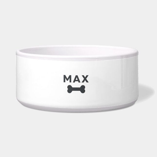 Tigela Personalizada Moderna para Animais de Estim (Frente)