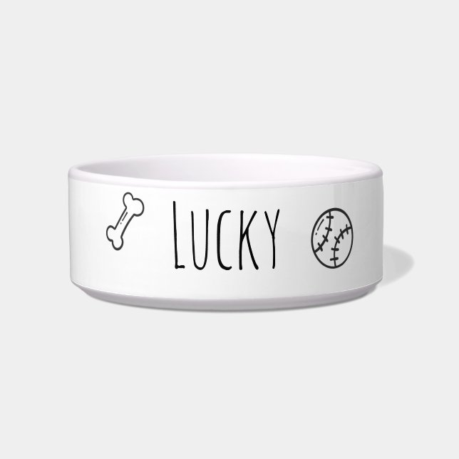 Tigela Personalizada Nome Cachorro (Frente)