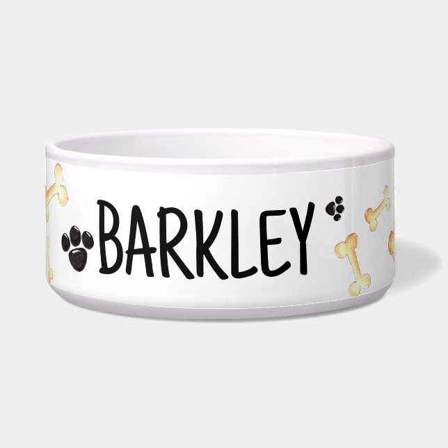 Tigela Personalizada para Cachorro - Prato de Comi (Frente)