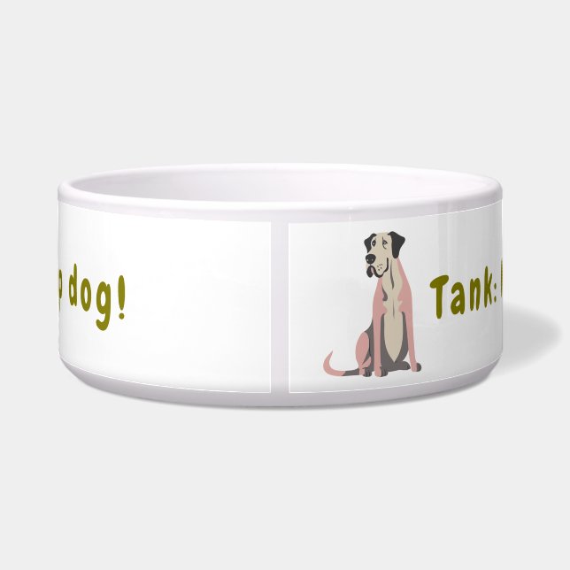 Tigela Personalizada para Cães Grandes e Divertida (Traseira)