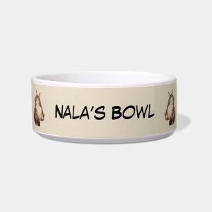 Tigela Personalizada para Gato Maine Coon - Nome P