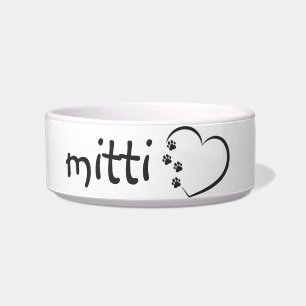 Tigela Personalizado com o nome do seu animal de estimaçã
