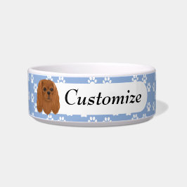 Tigela Personalizado Ruby Cavalier King Charles Spaniel