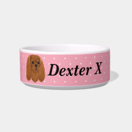 Tigela Personalizado Ruby Cavalier King Charles Spaniel