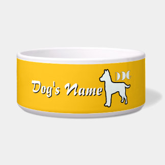 Tigela Personalizar logotipo DOG Amarelo sunny Large Dog