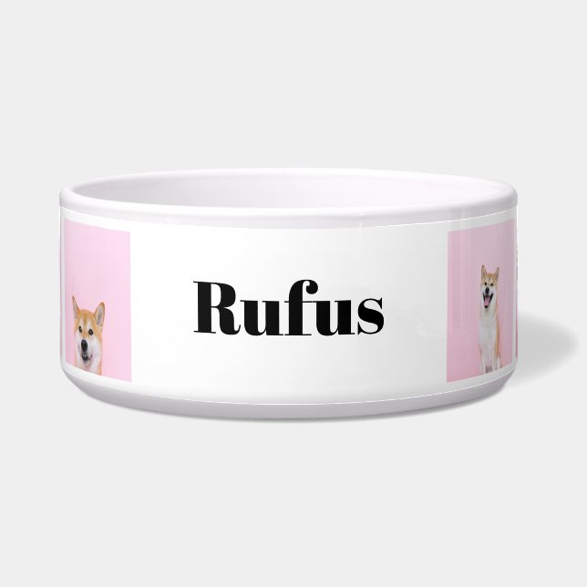 Tigela Personalize a sua própria 8 fotos (Frente)