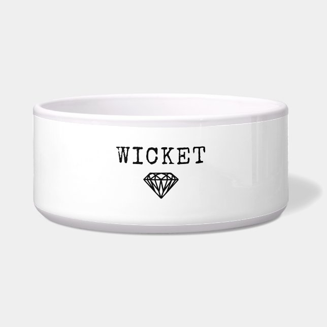 Tigela Personalize! Ícone Diamond & Pet Name Bowl (Frente)