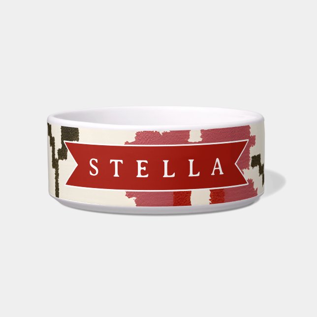 Tigela Personalized Folk Scandi Boho Vintage Floral  (Frente)