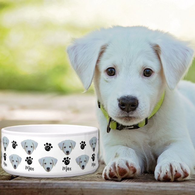 Tigela Personalized  Photo Dog Face (Criador carregado)