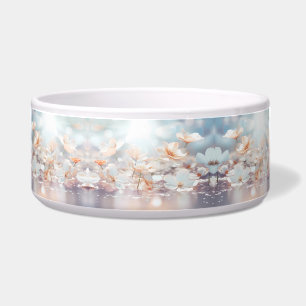 Tigela Pêssego Branco Pet Bowl
