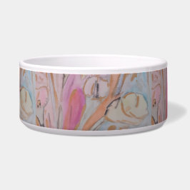 Tigela Pet Bowl abstrato Pastel Floral