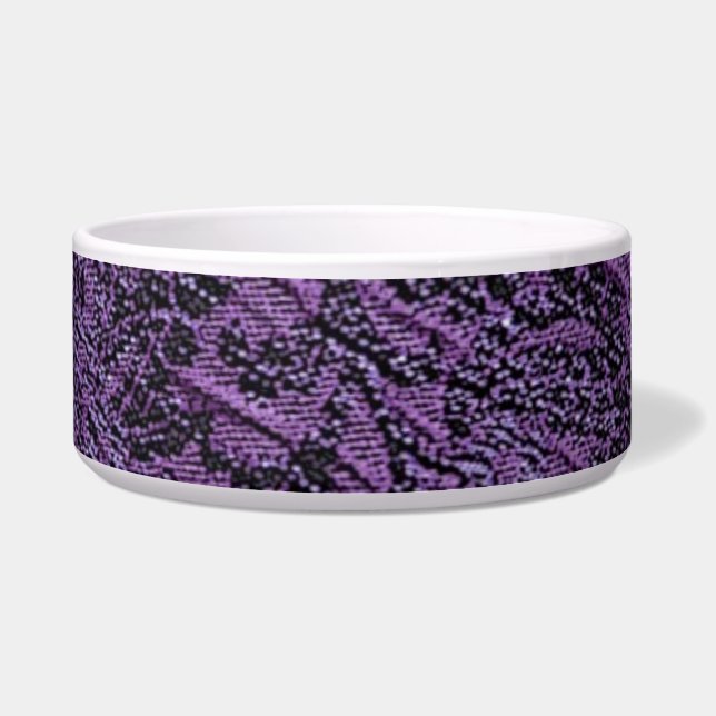 Tigela Pet Bowl Abstrato Roxo (Frente)