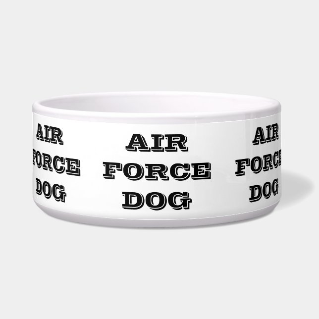 Tigela Pet Bowl Air Force Dog (Frente)
