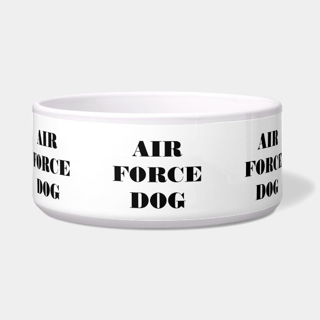 Tigela Pet Bowl Air Force Dog (Frente)