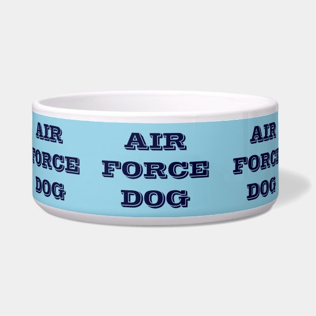 Tigela Pet Bowl Air Force Dog (Frente)