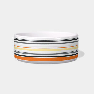 Tigela Pet Bowl Amarelo, Cinza, Laranja, Sorvete Retro