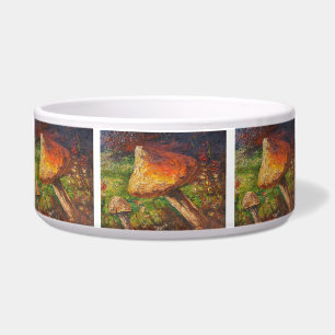 Tigela Pet Bowl Ann Hayes Painting Mushroom