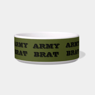 Tigela Pet Bowl Army Brat