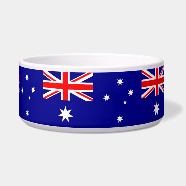 Tigela Pet Bowl, Bandeira da Austrália (Frente)