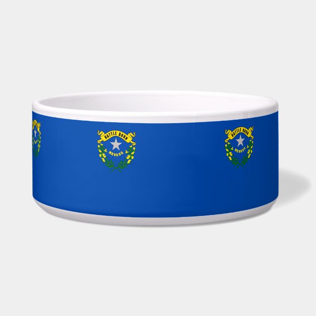 Tigela Pet Bowl, Bandeira do Estado de Nevada (Frente)