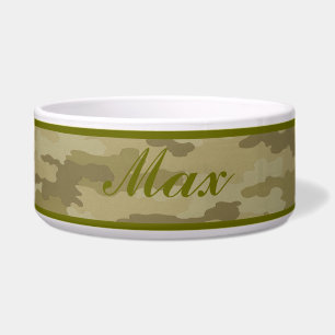 Tigela Pet Bowl - Camuflagem de Luz Personalizada