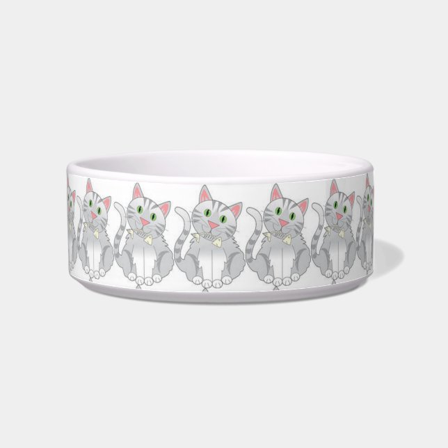 Tigela Pet Bowl/Cat com Peixe (Direita)