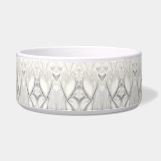 Tigela Pet Bowl, cerâmica cerâmica de creme branco elegan
