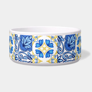 Tigela Pet Bowl Cerâmica com fotografias de azulejos port