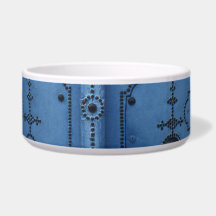 Pet Bowl Cerâmica de Porta Azul