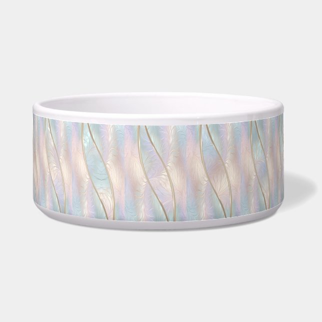 Tigela Pet Bowl, Cerâmica Iridescente Moderna Abstrato (Frente)