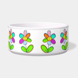 Tigela Pet Bowl com Daisy Colorful -