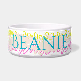 Tigela Pet Bowl com Linhas Coloridas