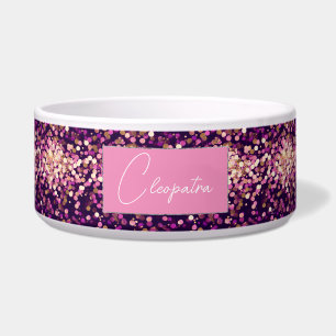 Tigela Pet Bowl, cor-de-rosa personalizado