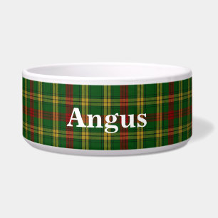 Tigela Pet Bowl da Xadrez Personalizada de Tartan Clan Ma