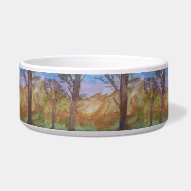 Tigela Pet Bowl das Árvores Sunitas (Frente)