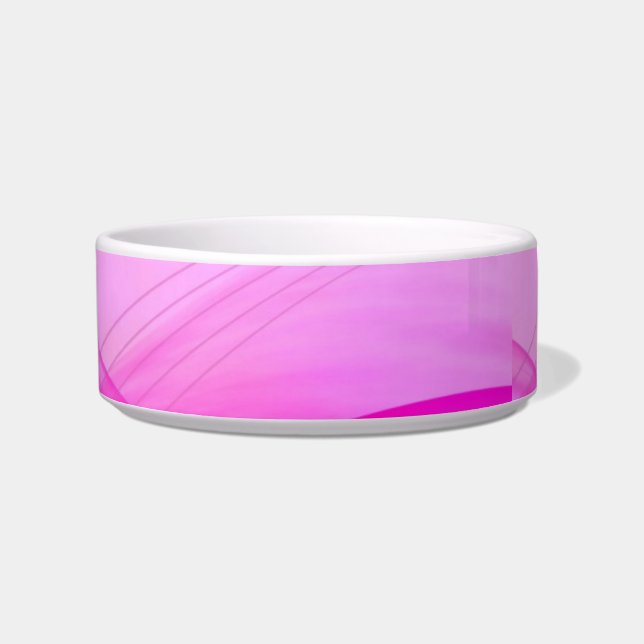 Tigela Pet Bowl de Abstrato rosa (Frente)