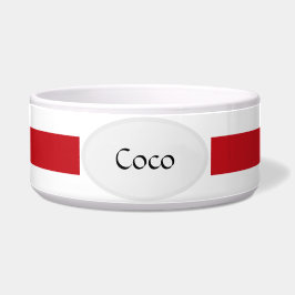 Tigela Pet Bowl de Cerâmica Personalizável