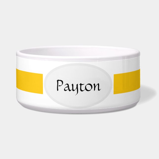 Tigela Pet Bowl de Cerâmica Personalizável (Frente)