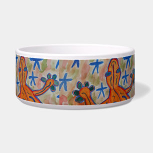 Tigela Pet Bowl, de cor laranja