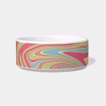 Pet Bowl, de cor rosa e verde