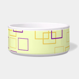 Tigela Pet Bowl de Dança Quadrada