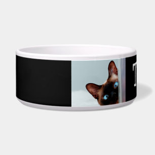 Tigela Pet Bowl de Gato de Siamês Cute Personalizado