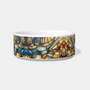 Tigela Pet Bowl de Ondas de Vidro Estampadas