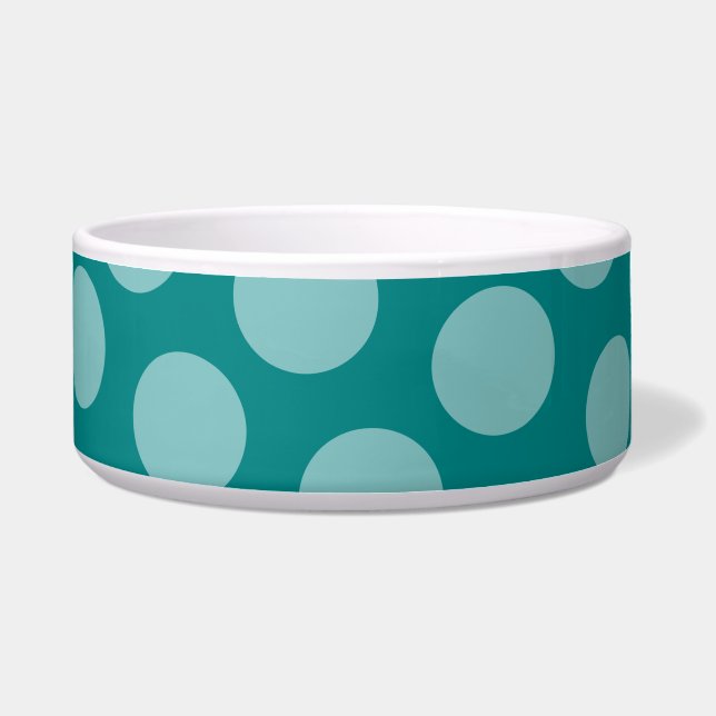 Tigela Pet Bowl de Padrão de bolinhas (Frente)
