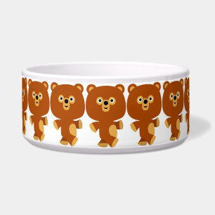 Tigela Pet Bowl de Urso de Cartoon Bonito Assertivo