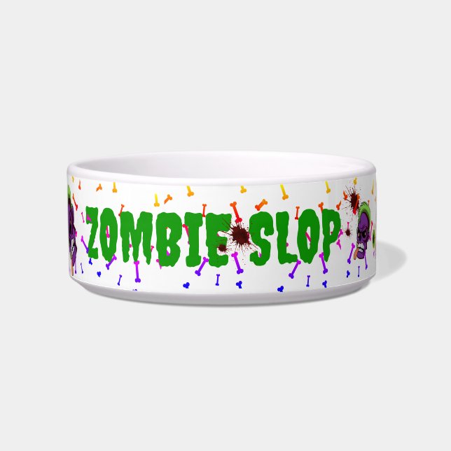 Tigela Pet Bowl de "Zombie Slop" cerâmica (Frente)