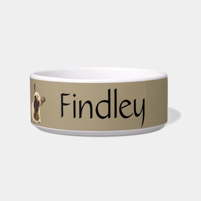 Tigela Pet Bowl do Cachorro de Fotografia Personalizada (Frente)